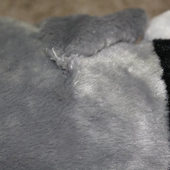 Sea World Penguin Plush Set Reversible Pillow Zip Gray Purple Stuffed Toys RARE - Picture 7 of 7